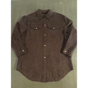 Truth Womens Brown Faux Suede Shackett Missing Size See measurements